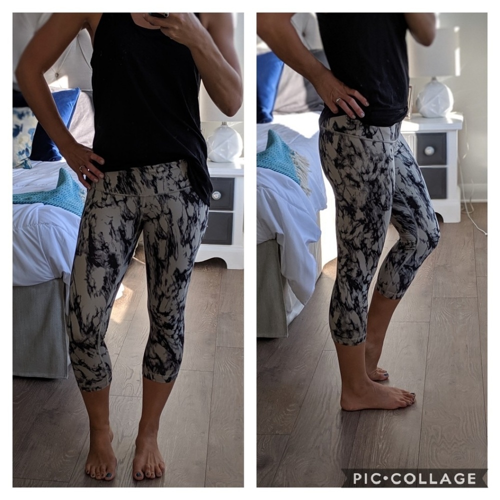 Lululemon desert marble wunder under crops
